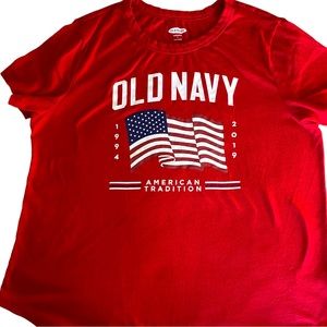 Old navy American flag tee Women's L 4th of July